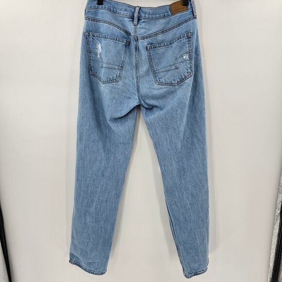 American eagle 4 90s straight jeans distressed ripped knees - Picture 2 of 4